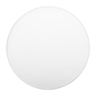 Skládací RPET polyesterové frisbee s pouzdrem, bílá