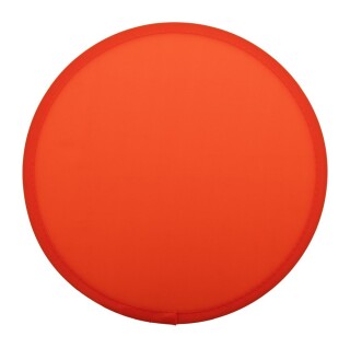 Skládací RPET polyesterové frisbee s pouzdrem, červená