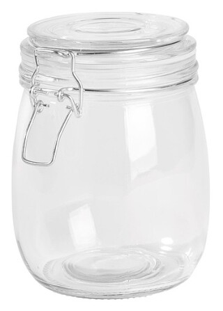 Skleněná dóza na potraviny se skleněným víčkem, 750ml