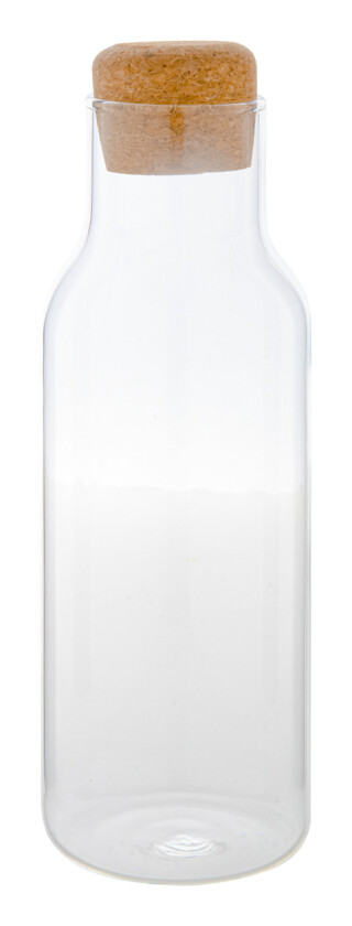 Skleněná karafa na vodu s korkovým víčkem, 1l
