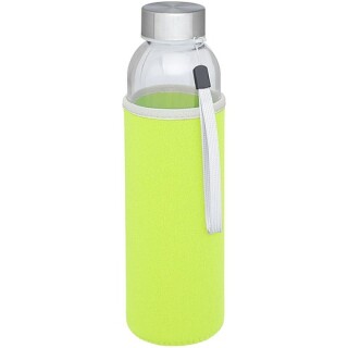 Skleněná láhev na pití, 500ml, s neoprenovým obalem, limetková