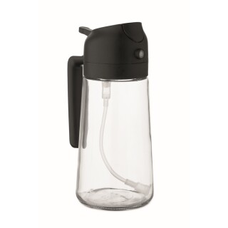 DIPPER Skleněný dávkovač oleje, 450 ml, černá