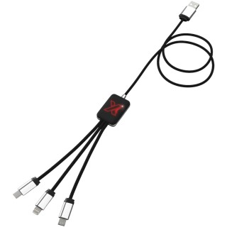 Snadno použitelný světelný kabel SCX.design, červená