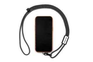 ISAMIN Šňůrka na telefon BrandCharger, gun metal