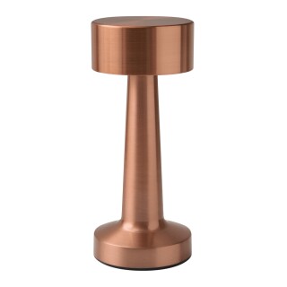 Stolní lampa z nerezové oceli, měděná