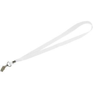 STRAP Šňůrka na krk široká, bílá