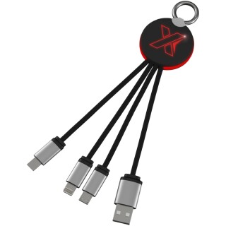 Světelný kabel s kroužkem SCX.design C16, červená