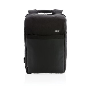 Swiss Peak nedobytný RFID & USB batoh, černá