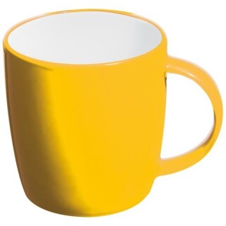 TEGATO Barevný keramický hrnek, 300 ml, žlutá