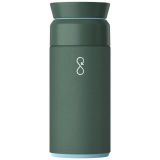 Termo láhev 350ml, z recyklovaných materiálů, zelená
