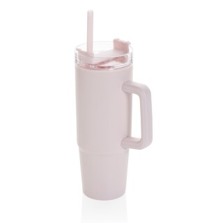 Termohrnek s madlem 750 ml z RCS recyklovaného plastu, růžová