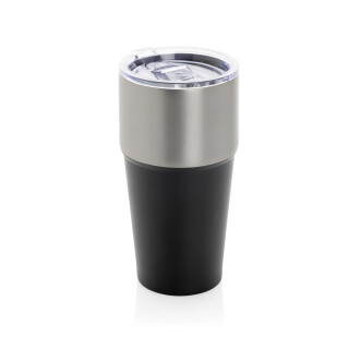 AYDIN Dvoustěnný termohrnek z recyklované nerezové oceli, 500 ml, černá