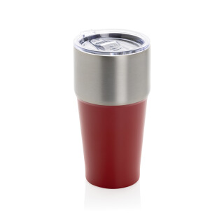 AYDIN Dvoustěnný termohrnek z recyklované nerezové oceli, 500 ml, červená