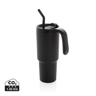 Termohrnek z recyklované oceli 900 ml, černá