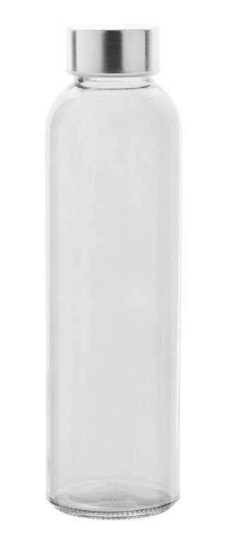 Transparentní láhev na pití, 500ml, s kovovým víčkem
