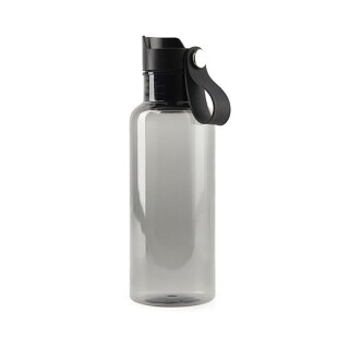 Transparentní láhev na pití 600ml, z RPET, černá