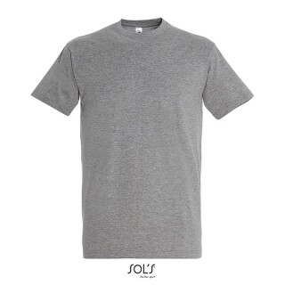 Tričko SOLS IMPERIAL MEN, šedý melír, 4XL