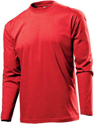 Tričko STEDMAN CLASSIC LONG SLEEVE MEN červená S
