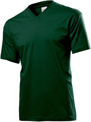 Tričko STEDMAN CLASSIC V-NECK tmavě zelená XXL