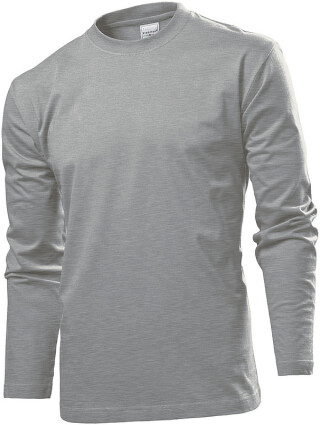 Tričko STEDMAN COMFORT LONG SLEEVE MEN tmavě šedý melír XL