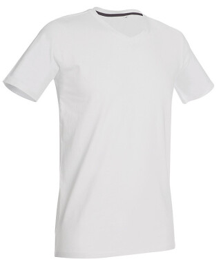 Tričko STEDMAN STARS CLIVE V-NECK bílá XXL