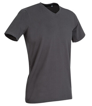 Tričko STEDMAN STARS CLIVE V-NECK středně šedá S