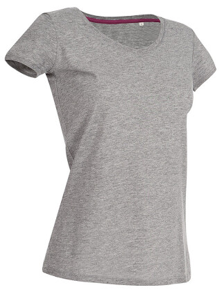 Tričko STEDMAN STARS MEGAN V-NECK tmavě šedý melír XL