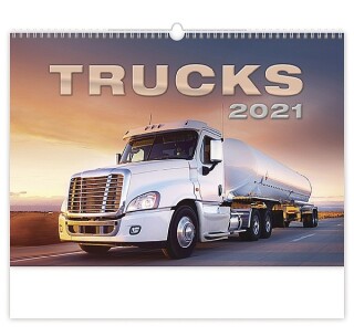 Trucks in Action 2027, nástěnný kalendář, prodloužená záda