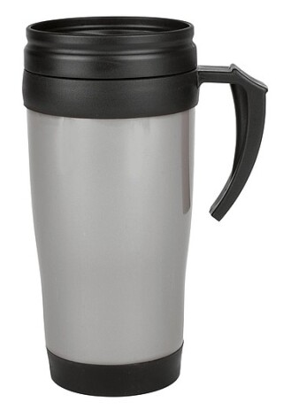 UNDO Plastový termohrnek šedý, 400 ml