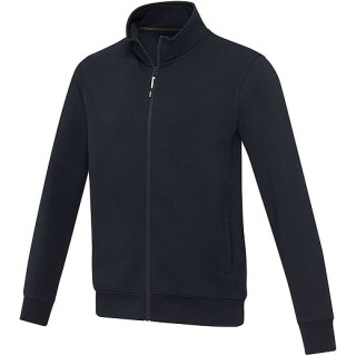 Unisex celorozepínací mikina z recyklované bavlny i polyesteru, ELEVATE GALENA, navy, vel. XS