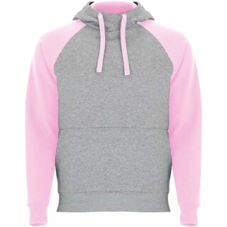 Unisex dvoubarevná mikina ROLY BADET, šedá/růžová 3XL