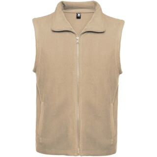 Unisex fleecová vesta Roly Bellagio, velikost 2XL, béžová