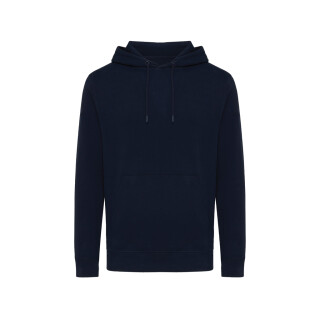 Unisex lehká mikina s kapucí Iqoniq Rila, námořní modrá, velikost XXS