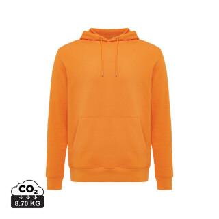 Unisex lehká mikina s kapucí Iqoniq Rila, oranžová, velikost XXS