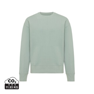Unisex mikina Iqoniq Kruger relaxed fit, velikost S, jemná zelená