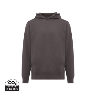Unisex mikina s kapucí a bočními kapsami Iqoniq Yengo, antracitová, velikost 3XL