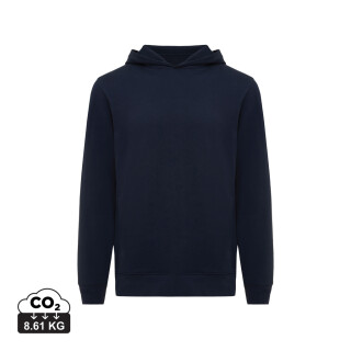 Unisex mikina s kapucí a bočními kapsami Iqoniq Yengo, námořní modrá, velikost 5XL