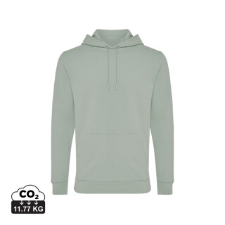 Unisex mikina s kapucí Iqoniq Jasper, jemná zelená, velikost XXS