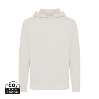 Unisex mikina s kapucí Iqoniq Rila, velikost 3XL, krémová bílá