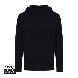 Unisex mikina s kapucí Iqoniq Rila, velikost 4XL, černá