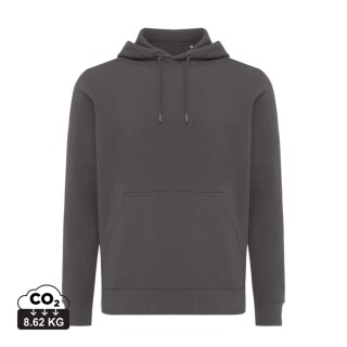 Unisex mikina s kapucí Iqoniq Rila, velikost L, antracitová