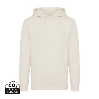 Unisex mikina s kapucí Iqoniq Rila, velikost M, světlá krémová