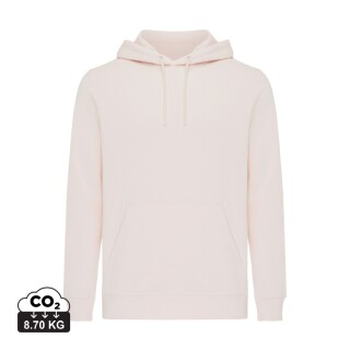 Unisex mikina s kapucí Iqoniq Rila, velikost S, světlá růžová