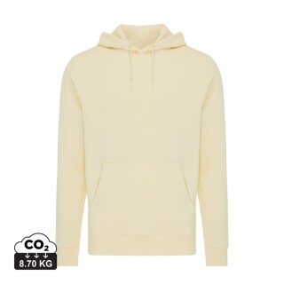 Unisex mikina s kapucí Iqoniq Rila, velikost S, světlá žlutá