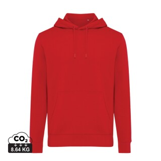 Unisex mikina s kapucí Iqoniq Rila, velikost XL, červená