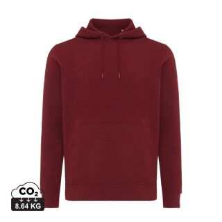 Unisex mikina s kapucí Iqoniq Rila, velikost XL, vínová