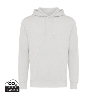 Unisex mikina s kapucí Iqoniq Rila, velikost XXL, světlá šedá