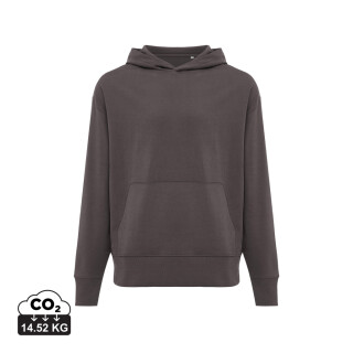 Unisex mikina s kapucí Iqoniq Yoho relaxed fit, antracitová, velikost M