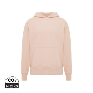 Unisex mikina s kapucí Iqoniq Yoho relaxed fit, světlá růžová, velikost L