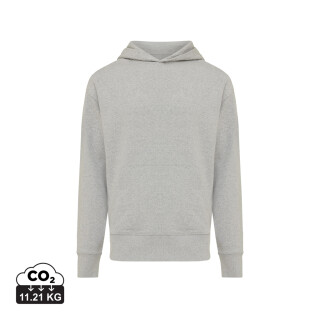 Unisex mikina s kapucí Iqoniq Yoho relaxed fit, světle šedá, velikost 3XL